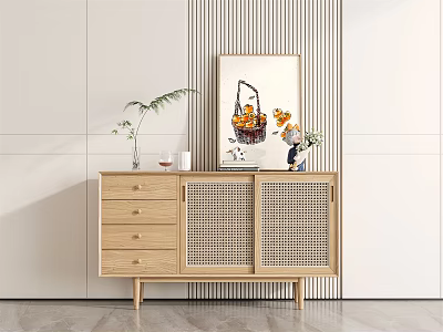 Japanese Decorative Cabinet 3d model