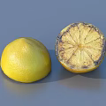 lemon sliced lemon 3d model