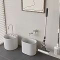 Modern mop pool mop pool mop pool mop pool basin faucet 3d model