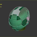 Weapon Equipment Green Tactical Helmet With White Accents And Modern Protective Design Features