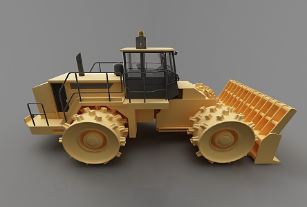 Modern toy car bulldozer 3d model