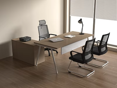 Modern Minimalist Desk Supervisor Desk Leader Desk Manager Desk 3d model