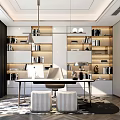 Modern study 3d model