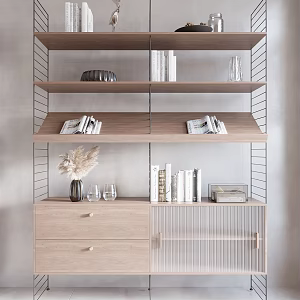 Modern Bookshelf Decorative Bookshelf 3d model