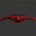 Spider Man 3D Model In Red And Black Suit With Spider Web Pattern