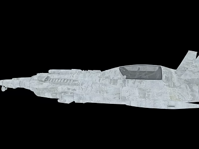 Military Fighter Jet 3D Render With Detailed Texture And Cockpit Design 3d model