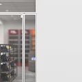 Neat Tobacco and Liquor Store Interior With Shelves Stocked Wine Bottles And Tobacco Products