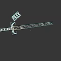 Traditional Decorative Weapon Sword With Red Hilt And Gold Ornament Design