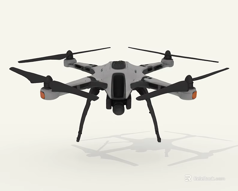 Smart Drone With Camera And Six Propellers For Aerial Operations 3d model