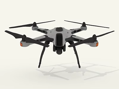 Smart Drone With Camera And Six Propellers For Aerial Operations 3d model