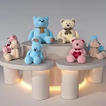 Modern Display Shelves With Circular Curved Design For Retail Accessories Toys Beverages And Bags
