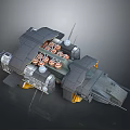 Advanced Cosmic Spacecraft With Modular Structure Antenna Arrays And Engine Components