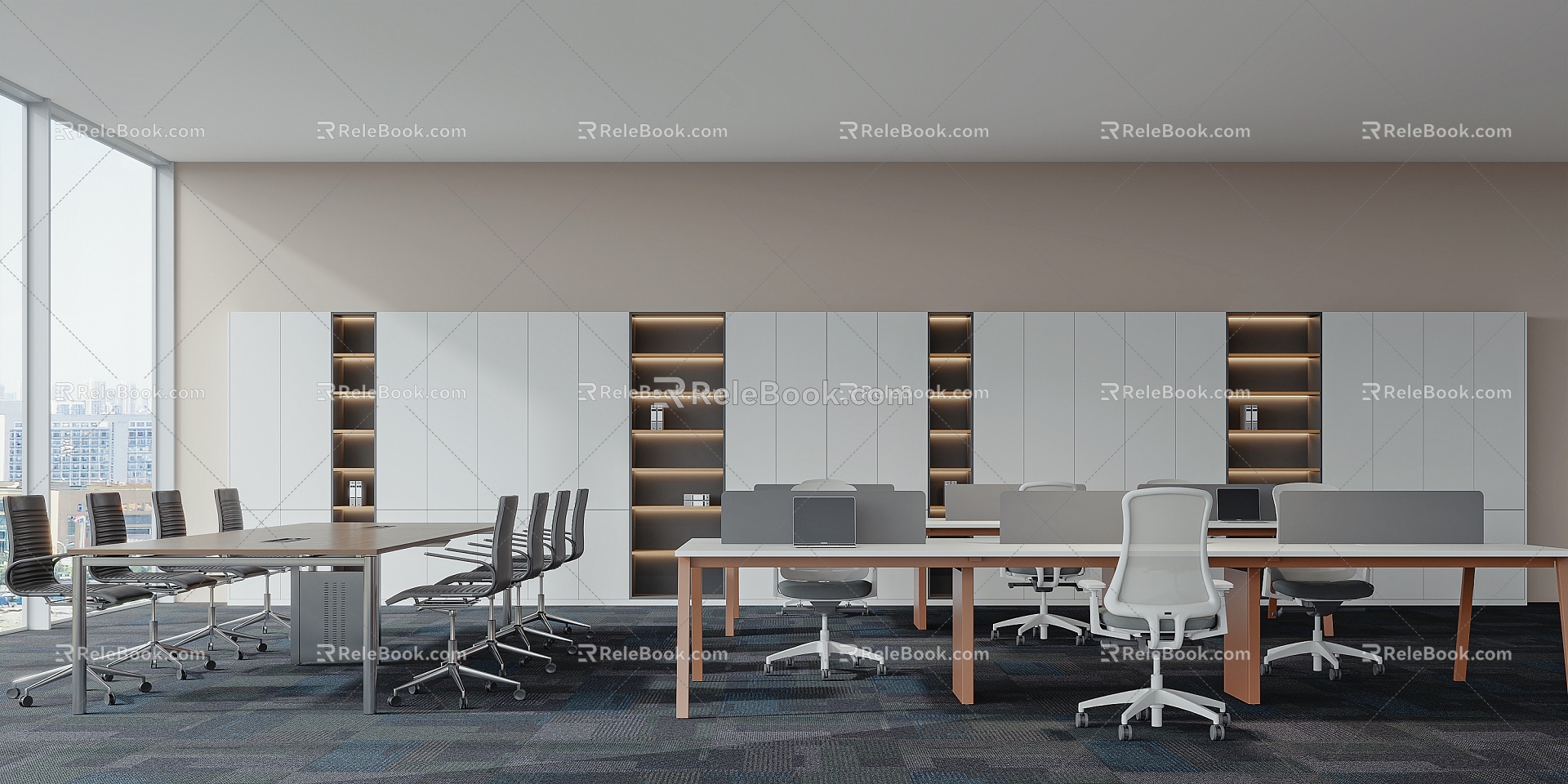 Open office area 3d model