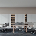 Open office area 3d model