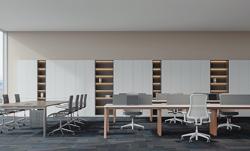 Open office area 3d model