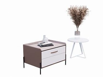 Italian bedside table 3d model