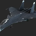 Gray Fighter Jet With Twin Tails Sleek Airframe And Extended Landing Gear