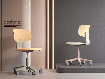 Modern Ergonomic Chair Children's Chair 3d model
