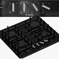 Modern Kitchen Appliances Featuring Stainless Steel Refrigerator Built-in Ovens And Gas Cooktop
