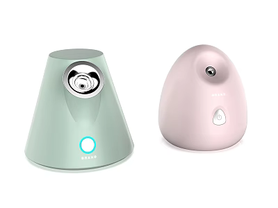 Light Green And Pink Household Humidifiers With Modern Design And User Friendly Controls 3d model