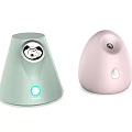 Light Green And Pink Household Humidifiers With Modern Design And User Friendly Controls