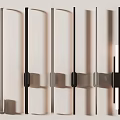 Modern Linear Wall Mounted Lighting Fixtures With Sleek Metal Design And Shadow Effects