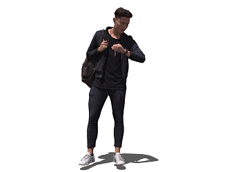 modern man 3d model