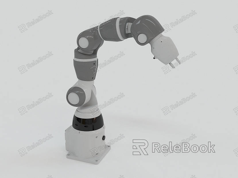 Modern mechanical arm assembly robot model