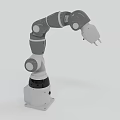 Modern mechanical arm assembly robot 3d model