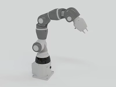 Intelligent Machine Robotic Arm With Multiple Articulated Joints And Stable Base Design 3d model