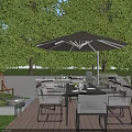 Elegant Two Story Detached Villa with Lush Greenery Private Garden and Outdoor Patio Seating