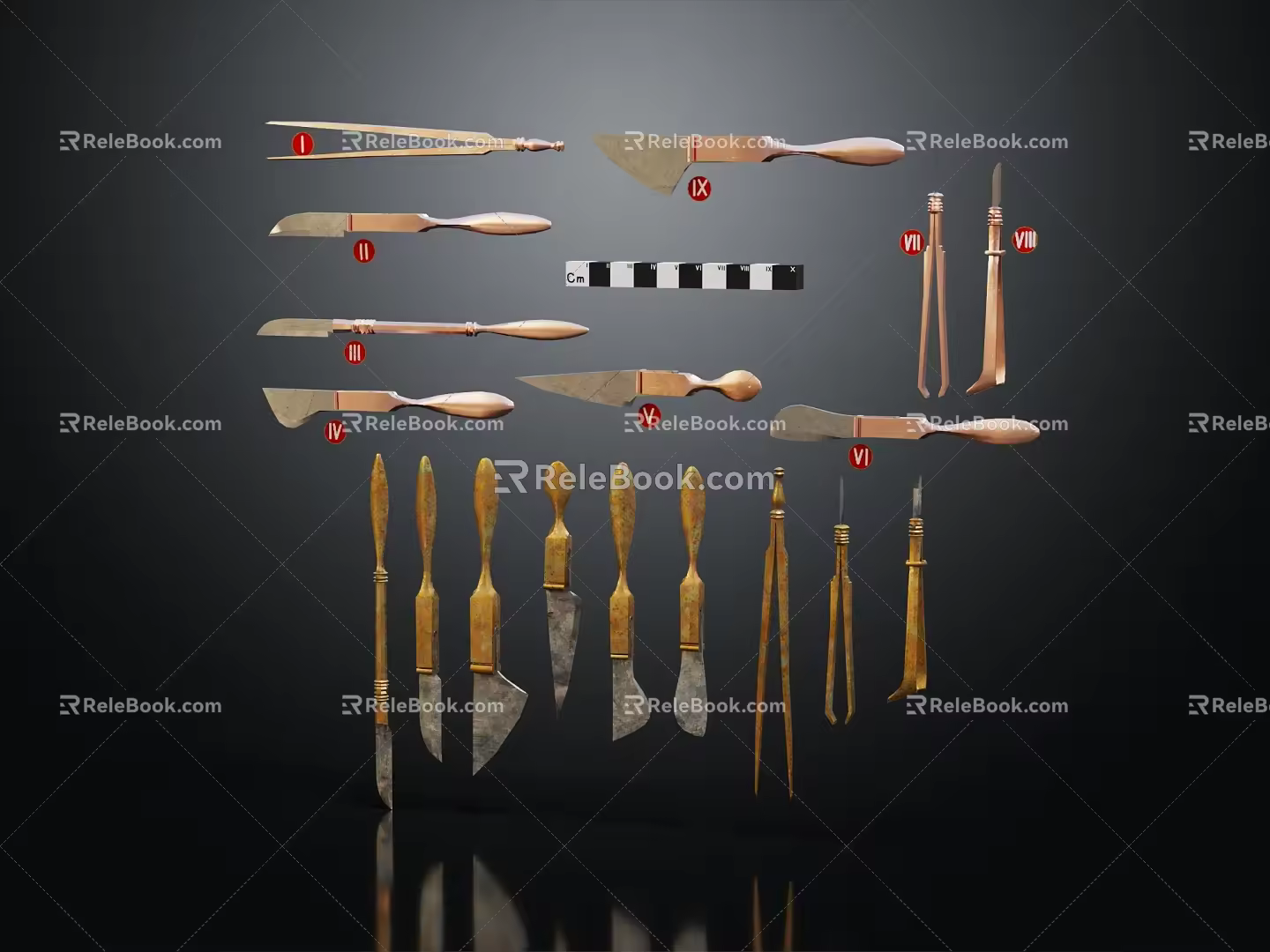 Modern engraving tool 3d model