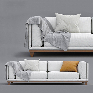 Double sofa 3d model