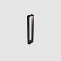 Modern Outdoor Light With Black Metal Frame For Garden Patio Exterior Lighting