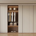 05 wardrobe modern minimalist wardrobe 3d model