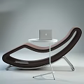 Modern Reclining Chair Leisure Chair 3d model