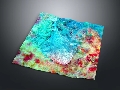 Vibrant Tropical Fish Swimming In Colorful Coral Reef Ecosystem 3d model