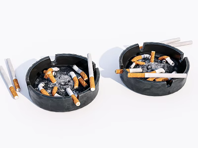 Modern ashtray cigarette 3d model Modern ashtray cigarette 3d model