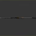 Advanced Modern Tactical Weapon With Orange Components Scope And Long Barrel Design 3d model