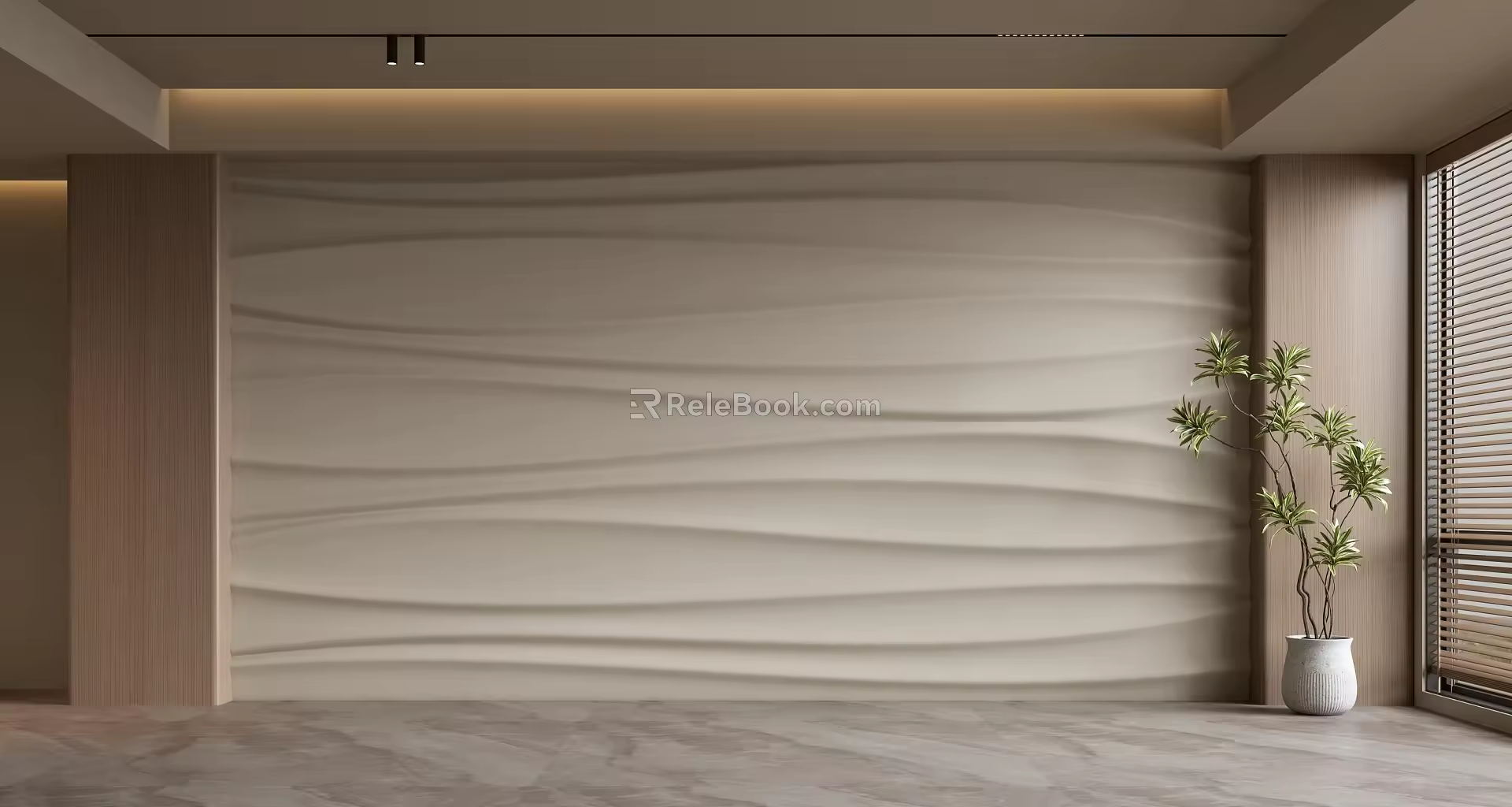 Song style front desk background wall simple background wall front desk reception area background wall company front desk background wall 3d model