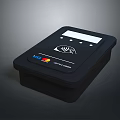 Modern Electronic Payment Terminal With Contactless EMV Chip Reader Display And Secure Interface