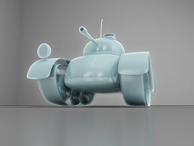 tank ornaments glass ceramic tank ornaments 3d model