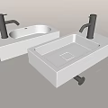 Alape minimalist basin 3d model