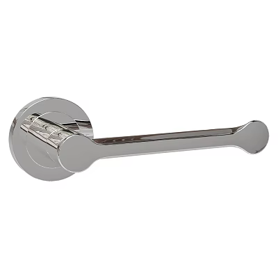 Modern Silver Metal Door Handle With Sleek Cylindrical Design For Home 3d model