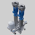 Agricultural Irrigation Deep Well Pumps With Stainless Steel Construction And Water Storage Tank