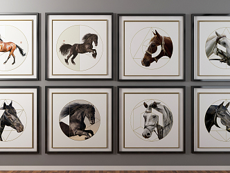 Modern Animal Painting Hanging Painting 3d model