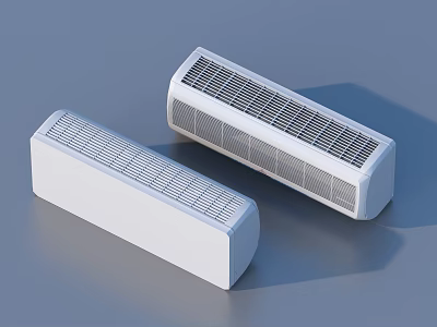 Modern Household White Ventilation Units With Grille Design For Home Use 3d model