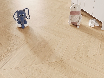 Modern Wood Flooring Mosaic Wood Flooring Parquet Solid Wood Flooring Plush Toy Ornaments 3d model