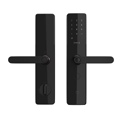 Black Smart Door Handle Featuring Digital Keypad For Xiaomi Smart Lock 3d model