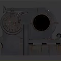 Heavy Duty Industrial Metal Equipment With Control Panel And Hand Wheel Structure